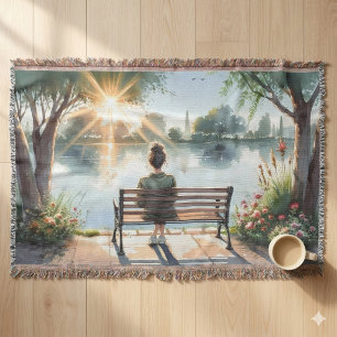 Seeufer bei Sonnenuntergang Decke