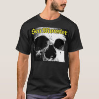 Seeungeheuer-Logo mit Schädel (Schwarzes Shirt)
