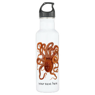Seeungeheuer Oktopus - benutzerdefinierter Text Trinkflasche