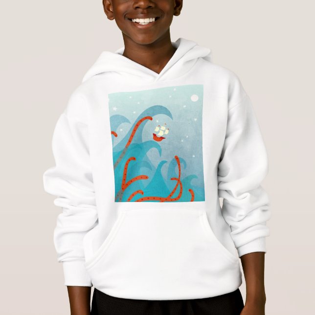 Seeungeheuer Segeln Hoodie (Vorderseite)