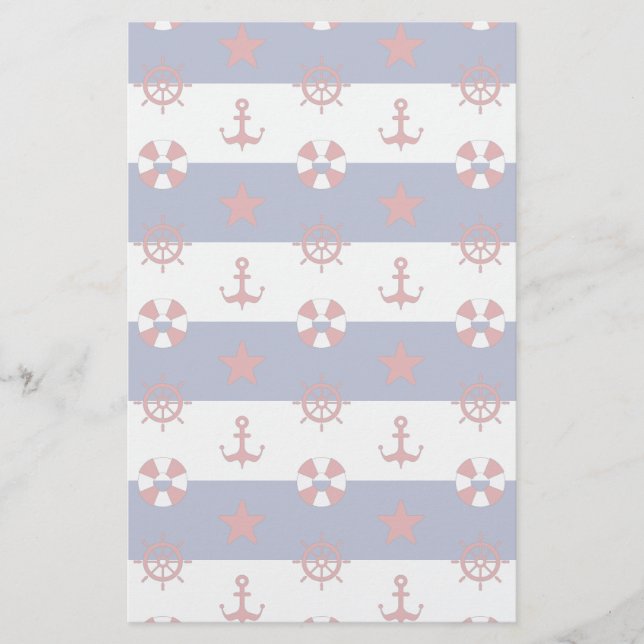 SeeUS Flagge-Muster Briefpapier (Vorderseite)