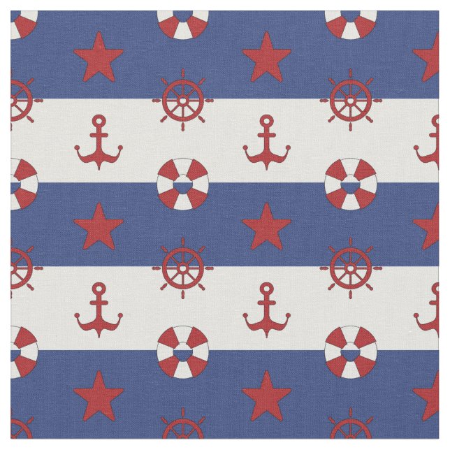 SeeUS Flagge-Muster Stoff (Nahaufnahme)