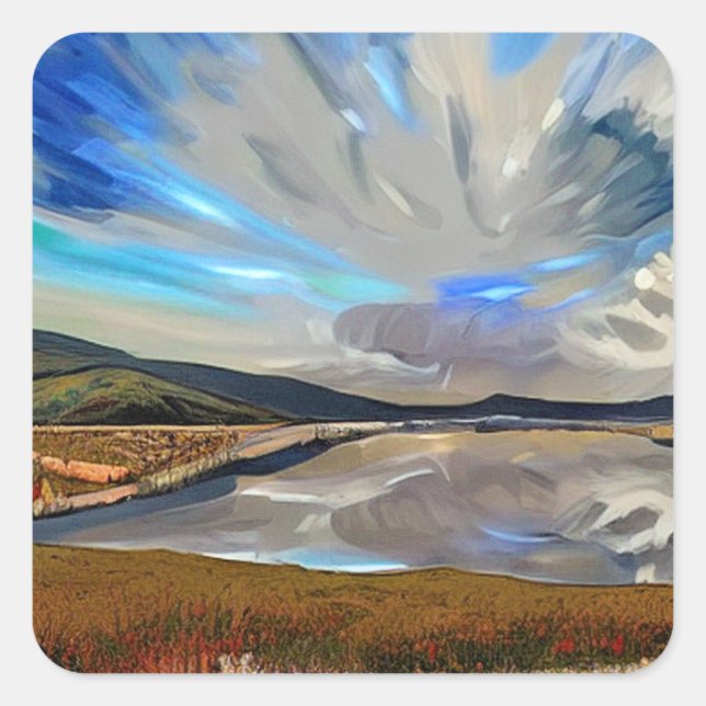 SEEVIEW QUADRATISCHER AUFKLEBER (Vorderseite)