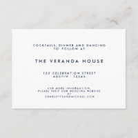 Seeweißer Streifen-moderner Hochzeits-Einsatz der