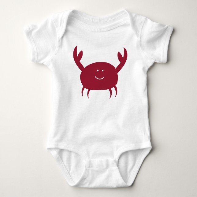 Seewellen-Baby-Krabbe Baby Strampler (Vorderseite)