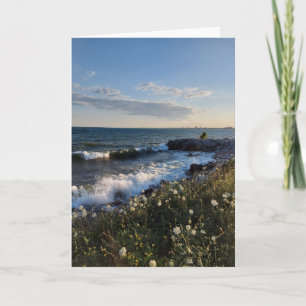 Seewellen und Schaumwasser Karte