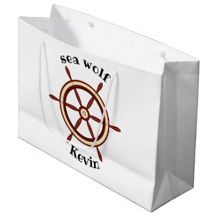 "SEEWOLF" ,Lenkrad, personalisiert Große Geschenktüte