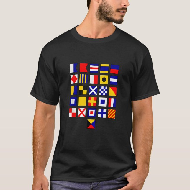 Seezeichen Alphabet International T-Shirt (Vorderseite)