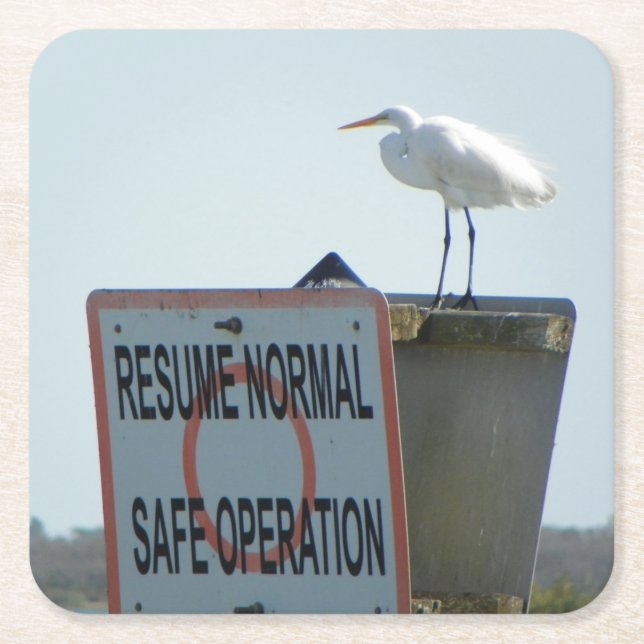 Seezeichen-Untersetzer Rechteckiger Pappuntersetzer (Vorderseite)