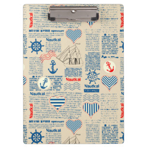 Seezeitungs-Muster Klemmbrett