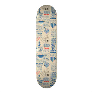 Seezeitungs-Muster Skateboard