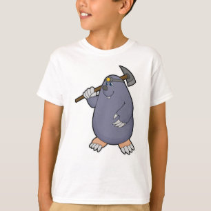 Seezunge als Bauer mit Pickaxe & Spotlight T-Shirt