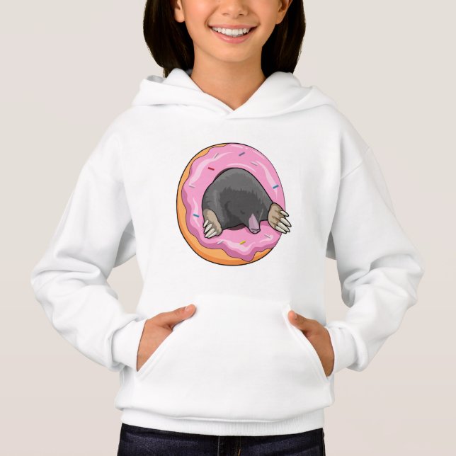 Seezunge mit Donut Hoodie (Vorderseite)