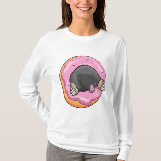 Seezunge mit Donut T-Shirt (Vorderseite)