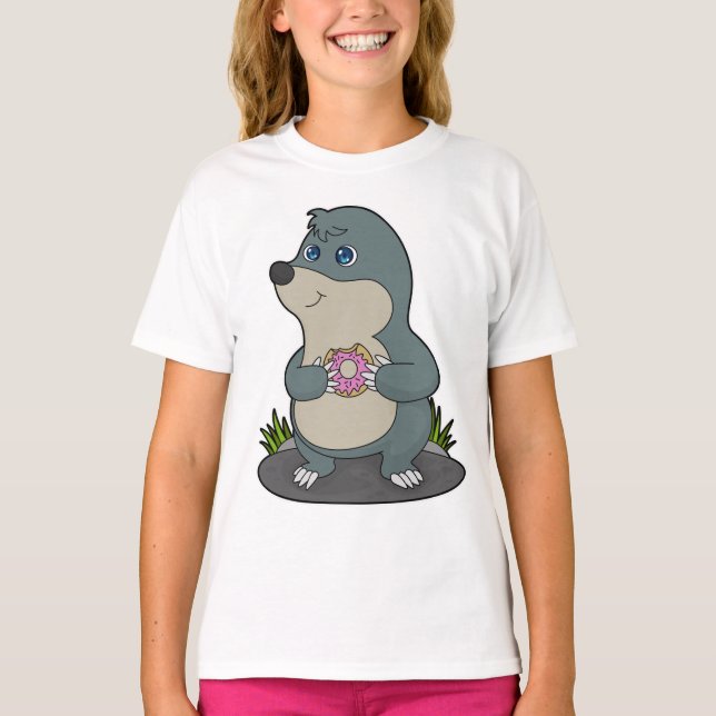 Seezunge mit Donut T-Shirt (Vorderseite)