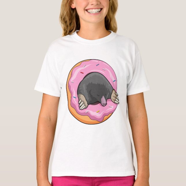 Seezunge mit Donut T-Shirt (Vorderseite)