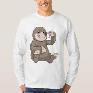 Seezunge mit Erdwurm T-Shirt