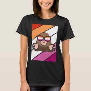 Seezunge mit stolzer lesbischer Flagge LGBTQ stolz T-Shirt