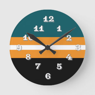 Seezunge Runde Wanduhr