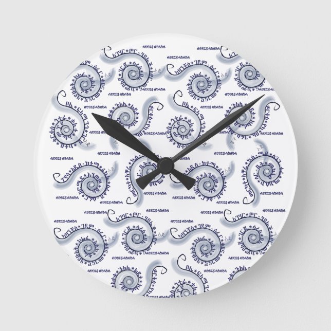 Seferé Runde Wanduhr (Vorderseite)