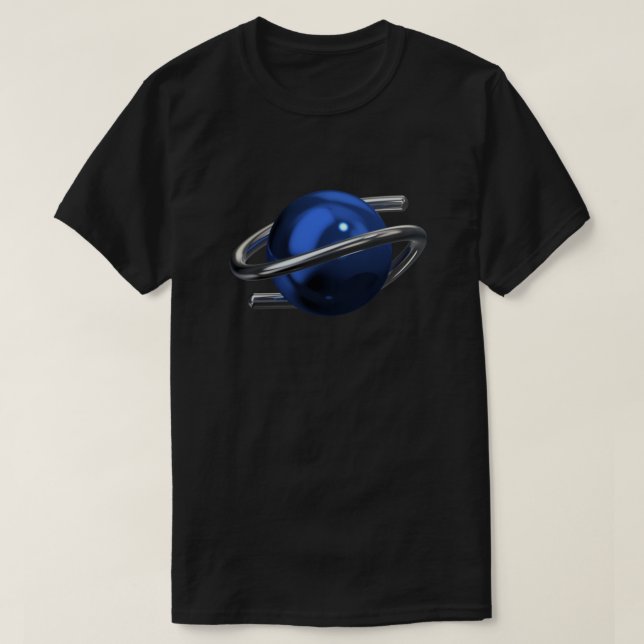 Sega Saturn 3D Chrome Classic T-Shirt (Design vorne)