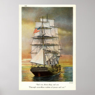 Segel auf deinem Schiff Vintag 1926 Poster