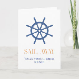 Segel Away Nautical Beach Bridal Dusche Einladung