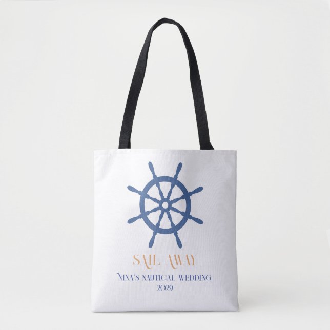 Segel Away Nautical Beach Bridesmaid Wedding (Vorderseite)