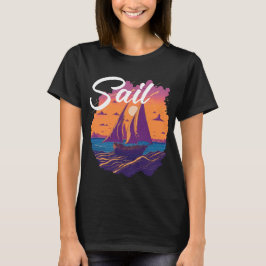 Segel - Boote Seeseite Landschaft T-Shirt