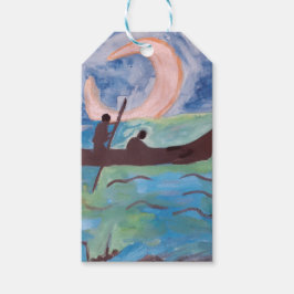 Segel durch Mondlicht Geschenkanhänger