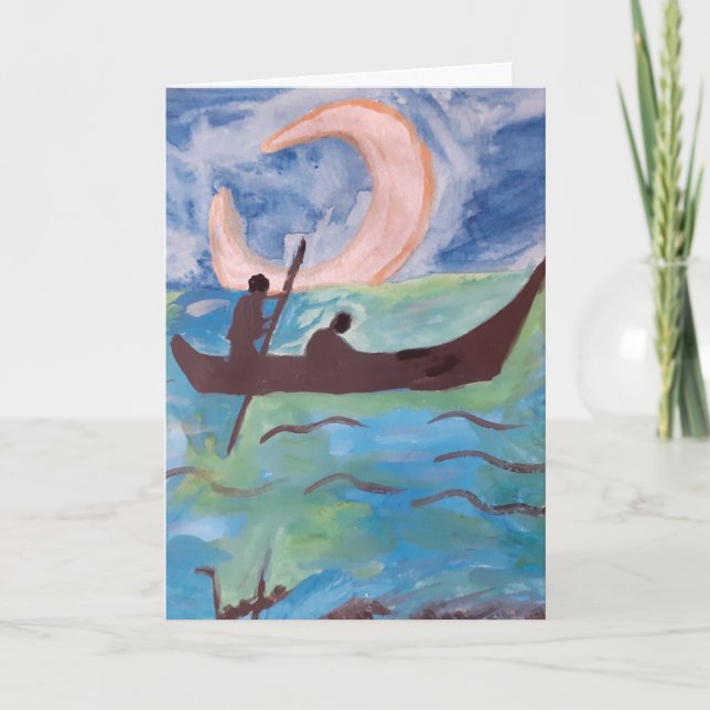 Segel durch Mondlicht Karte (Vorderseite)