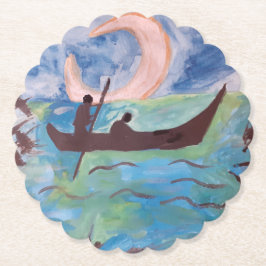 Segel durch Mondlicht Untersetzer