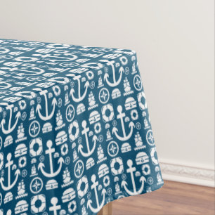 Segel-Element-Seemuster Tischdecke