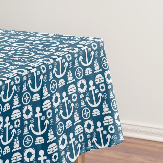 Segel-Element-Seemuster Tischdecke (Beispiel)
