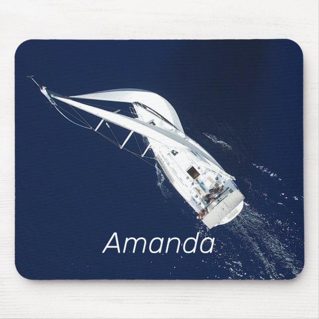 Segel Freedom Bird's Eye View Mousepad (Vorne)