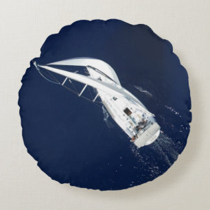 Segel Freedom Bird's Eye View Rundes Kissen