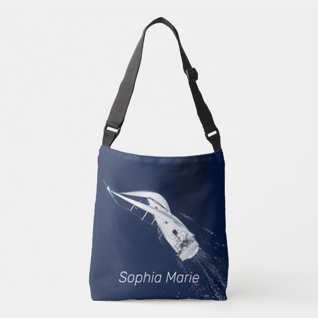 Segel Freedom Bird's Eye View Tragetaschen Mit Langen Trägern (Vorderseite)