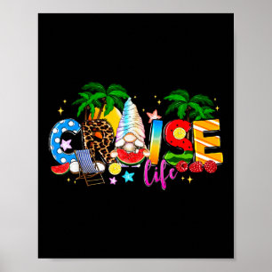 Segel-Gnom-Kreuzfahrt-Leben Sommerurlaub Strand Bo Poster