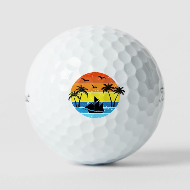 Segel-Golfbälle Golfball (Vorderseite)