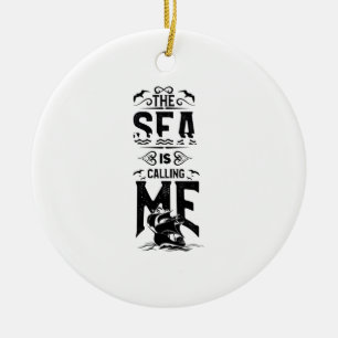 Segel Heartbeat Keramik Ornament