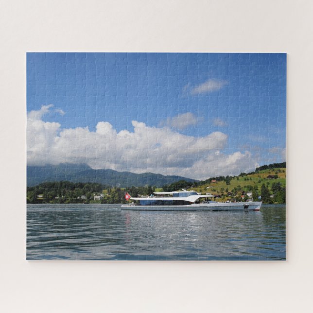 Segel Lake Lucerne Schweiz - 16x20 - 520 Stk. Puzzle (Horizontal)