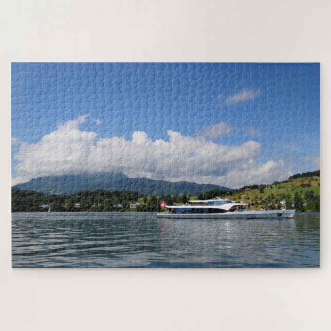 Segel Lake Lucerne Schweiz - 20x30 - 1014 Stk. Puzzle (Horizontal)