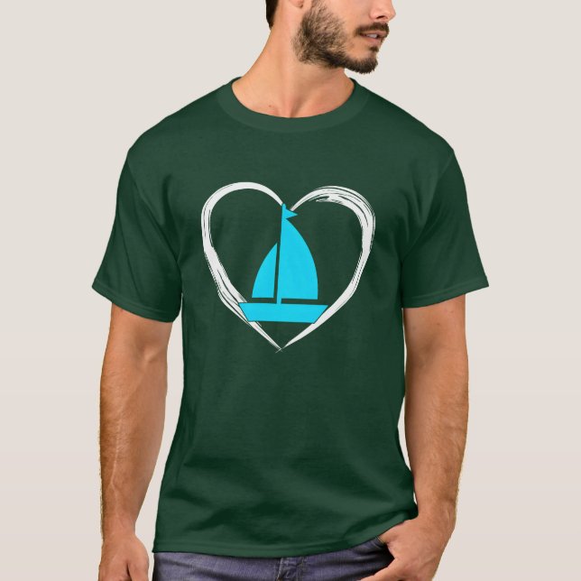 Segel Liebe Vintage T-Shirt (Vorderseite)