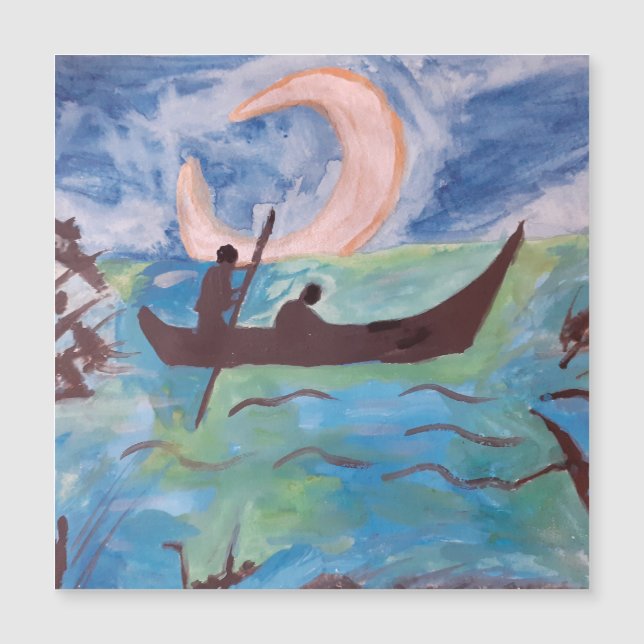 Segel mit mondlichter Magnetkarte (Vorderseite)