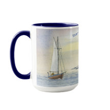 Segel Sea Ocean Boat Retirement Coffee Tasse