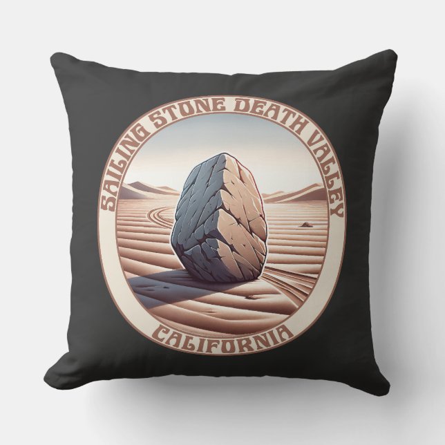 Segel Stone Death Valley Kalifornien Kissen (Vorderseite)