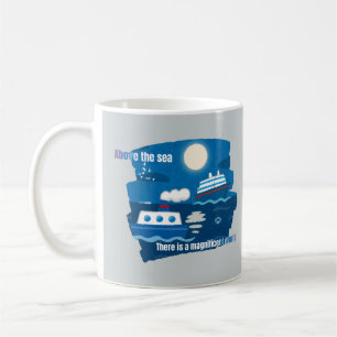 Segel, Strauß, Traum: Die prächtige Welt des Meere Kaffeetasse