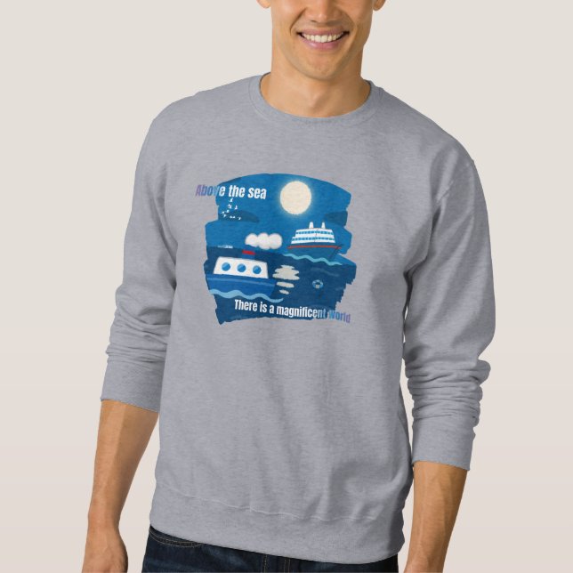 Segel, Strauß, Traum: Die prächtige Welt des Meere Sweatshirt (Vorderseite)