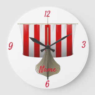 Segel-Thunder_Cove Große Wanduhr