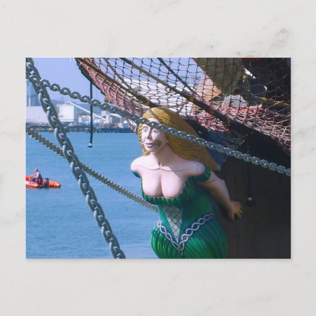 Segel-Trainingsschiff "Jeannie Johnston", großes S Postkarte (Vorderseite)